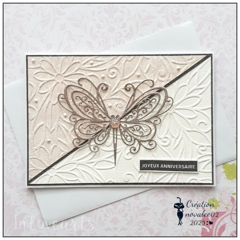 Inlovearts Sunflower and Ivy Emboss Folder