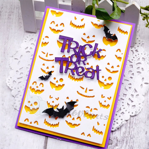 Inlovearts Halloween Pumpkin Background Board Cutting Dies