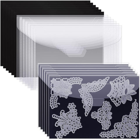 Inlovearts Transparent Filing Envelopes Bag Document Folder and Rubber Magnetic Sheets