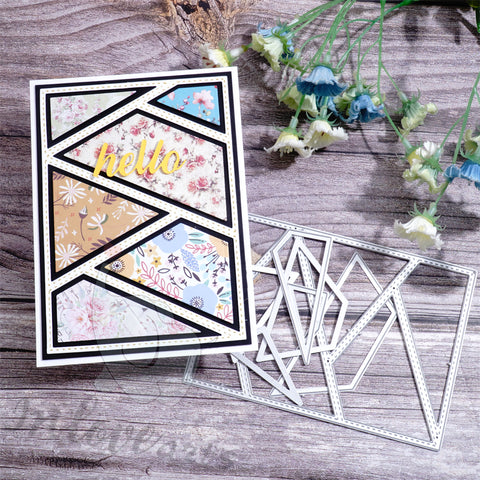 Inlovearts Slash Pattern Background Board Cutting Dies