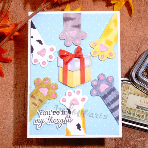 Inlovearts Puppy Paws & Gift Box Cutting Dies