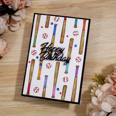 Inlovearts Baseball Bat Cutting Dies