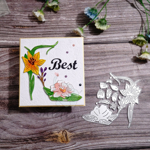 Inlovearts Floral High Heel Cutting Dies