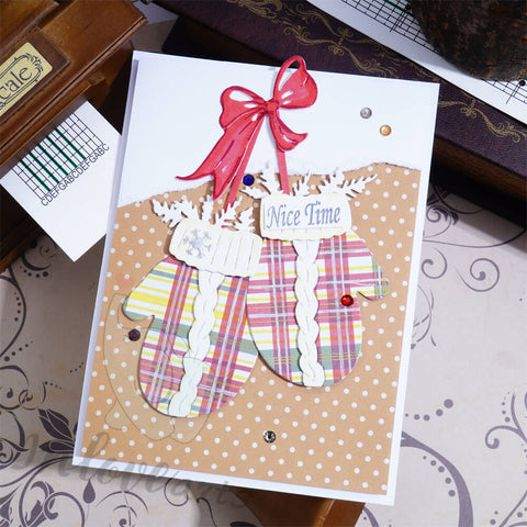 Inlovearts Winter Gloves Cutting Dies