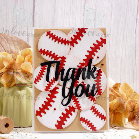 Inlovearts Baseball Cutting Dies