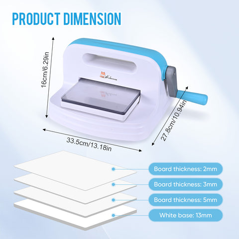 Inloveart Portable Die Cutting and Embossing Machine Manual Knurling Machine