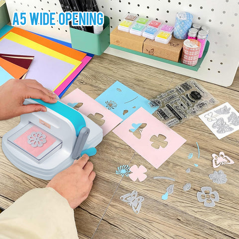 Inloveart Portable Die Cutting and Embossing Machine Manual Knurling Machine