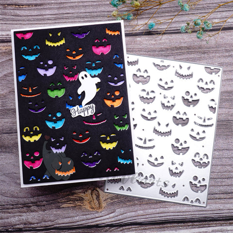 Inlovearts Halloween Pumpkin Background Board Cutting Dies