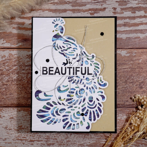 Inlovearts Peacock Border Cutting Dies