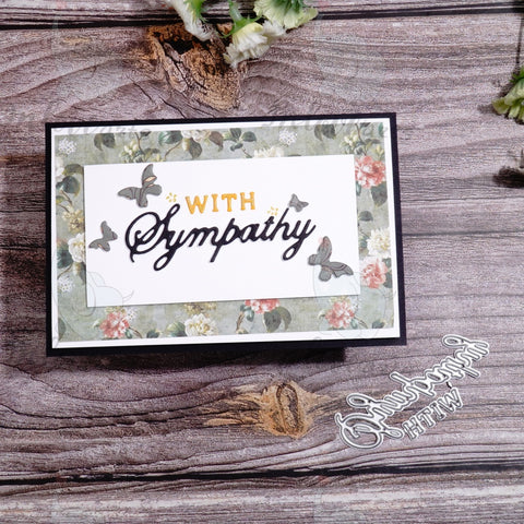 Inlovearts WITH Sympathy Word Cutting Dies