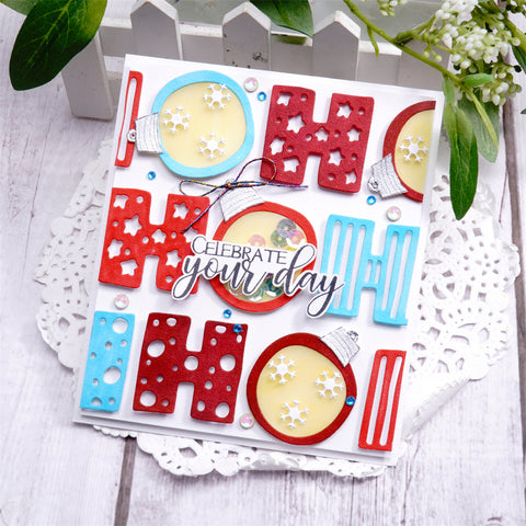 Inlovearts "HO HO HO" Word Cutting Dies
