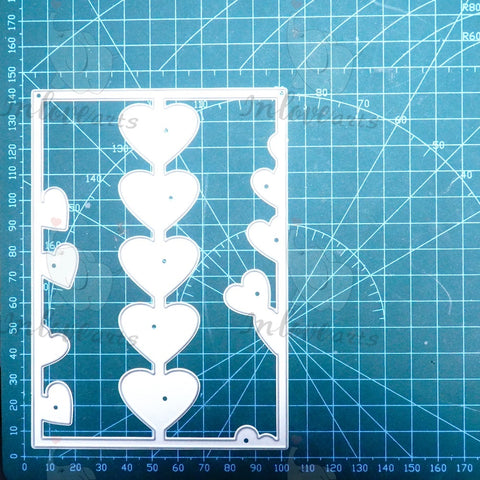 Inlovearts Heart Background Board Cutting Dies