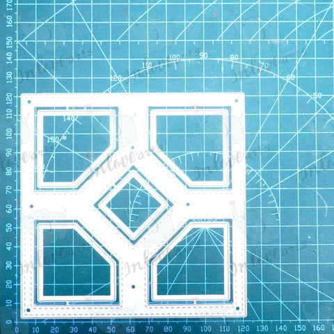 Inlovearts Square Grid Background Board Cutting Dies