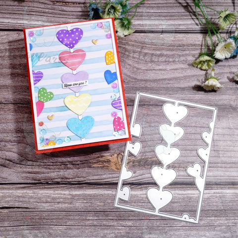 Inlovearts Heart Background Board Cutting Dies