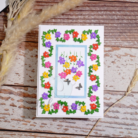 Inlovearts Flower Frame Cutting Dies