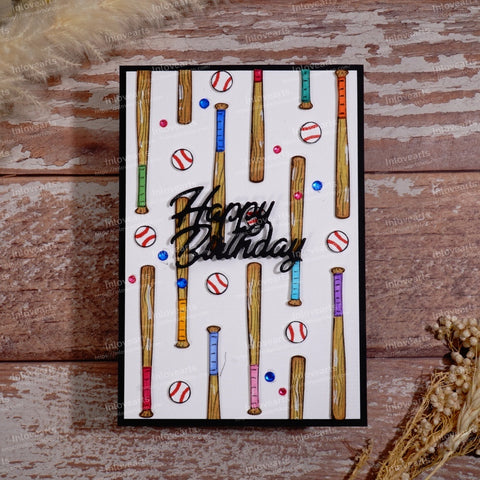 Inlovearts Baseball Bat Cutting Dies