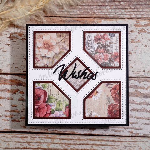 Inlovearts Square Grid Background Board Cutting Dies