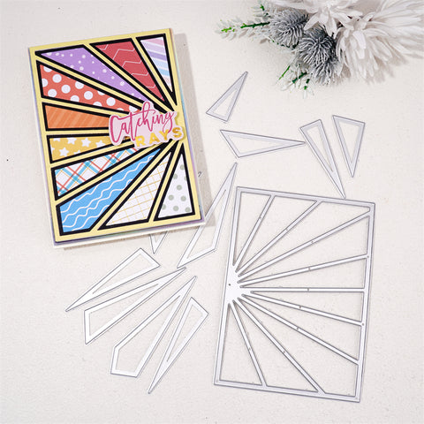 Inlovearts Divergent Lines Background Board Cutting Dies