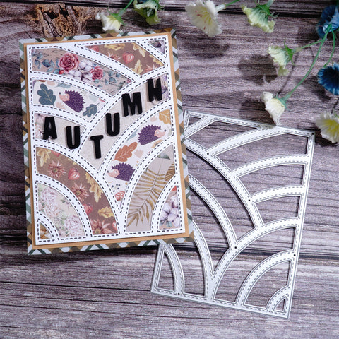 Inlovearts Arc Background Board Cutting Dies