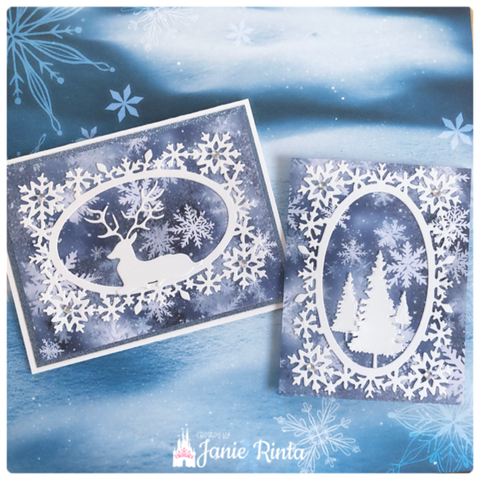 Inlovearts Snow Mirror Cutting Dies