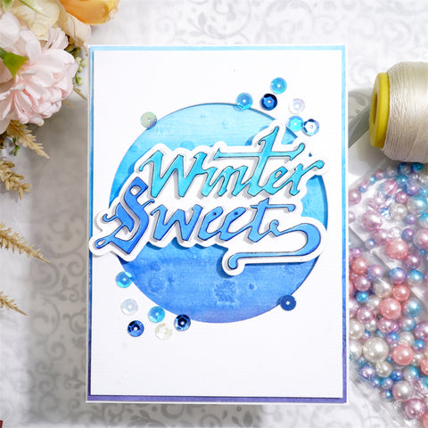 Inlovearts Winter Sweets Word Cutting Dies