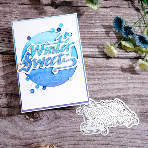 Inlovearts Winter Sweets Word Cutting Dies