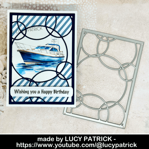 Inlovearts Staggered Bubble Background Board Cutting Dies