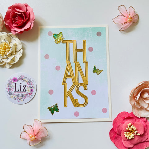 Inlovearts "THANKS" Word Cutting Dies