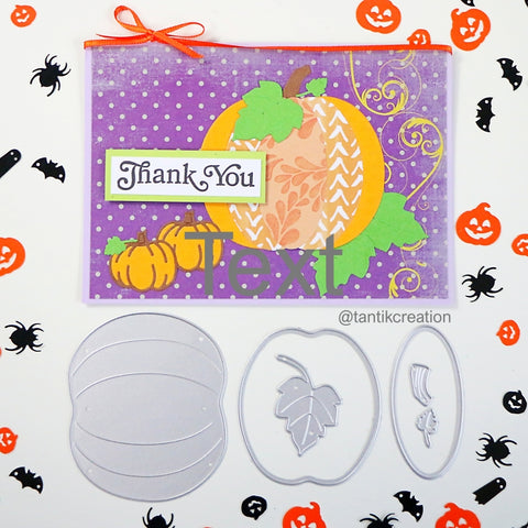 Inlovearts Pumpkin and Leaf Cutting Dies