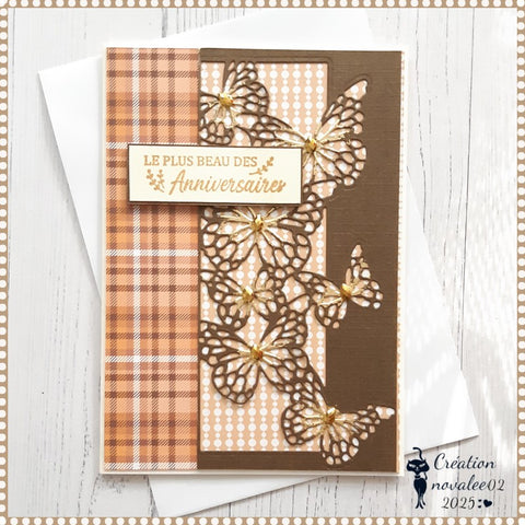 Inlovearts Flower and Butterfly Border Frame Cutting Dies