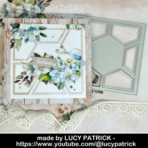 Inlovearts Album Square Background Board Cutting Dies