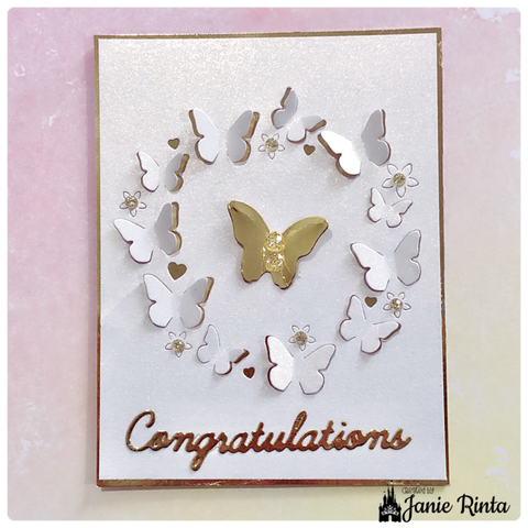 Inlovearts Butterfly Round Border Cutting Dies