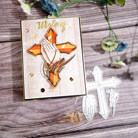 Inlovearts Praying Hands and Cross Cutting Dies