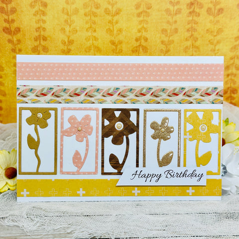 Inlovearts 5pcs Flower Frame Cutting Dies