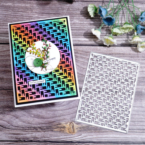 Inlovearts Cross Grid Background Board Cutting Dies