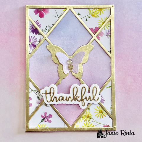 Inloveartshop Thankful Word Decor Cutting Dies