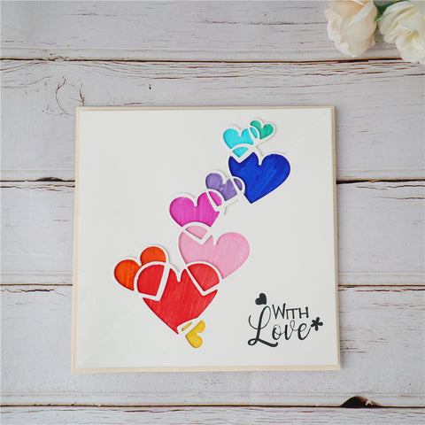 Inlovearts Heart Border Cutting Dies