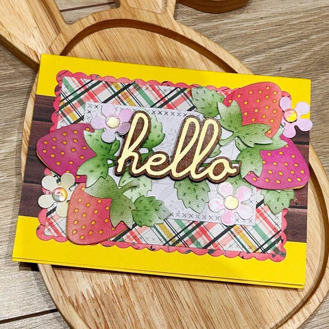 Inlovearts Strawberry Combined Cutting Dies