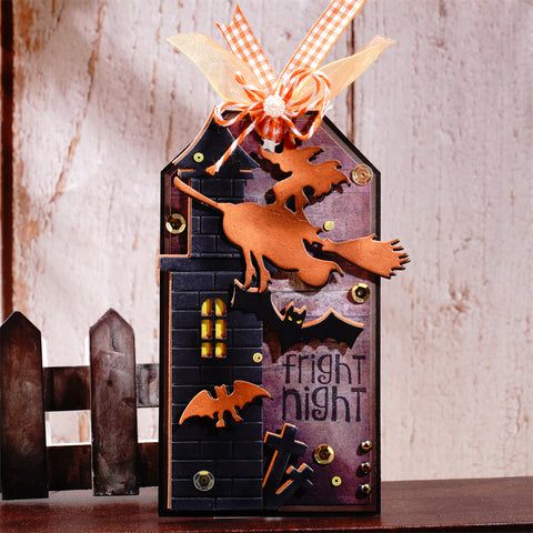 Inlovearts Witch and Horror Castle Metal Cutting Dies