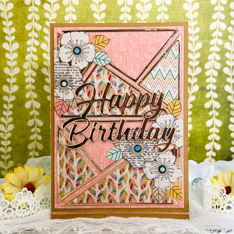 Inlovearts Rectangular Collage Background Cutting Dies