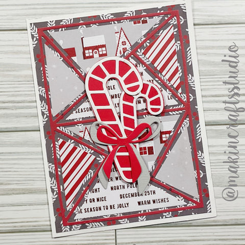 Inlovearts Rectangular Collage Background Cutting Dies