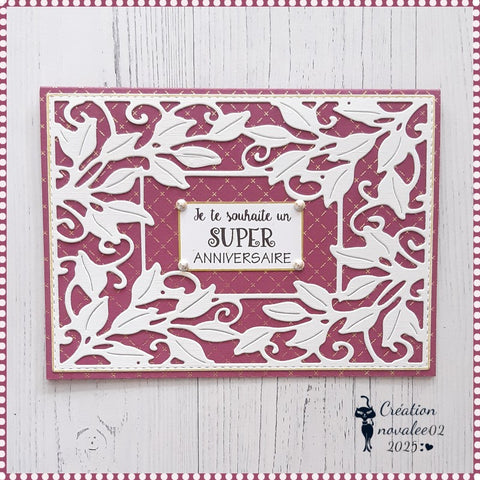 Inlovearts Rectangular Leaves Frame Cutting Dies
