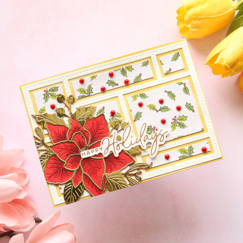 Inlovearts Separated Rectangular Grid Backgound Board Cutting Dies