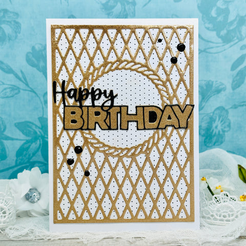 Inlovearts Grid Pattern Background Board Cutting Dies