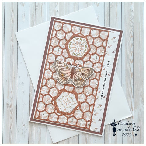 Inlovearts Geometric Pattern Rectangular Board Cutting Dies
