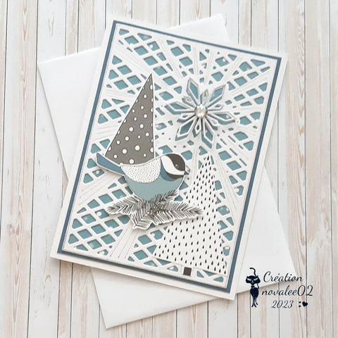 Inlovearts Snowflake Laser Line Background Board Cutting Dies