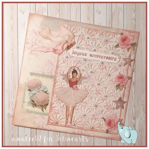 Inlovearts Blooming Daisy Background Board Cutting Dies