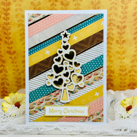 Inlovearts Heart Pattern Christmas Tree Cutting Dies