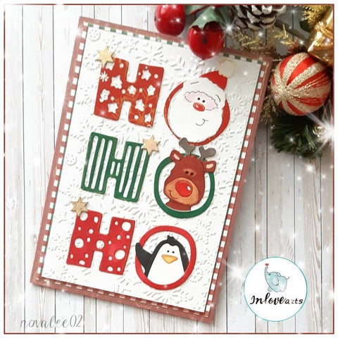 Inlovearts "HO HO HO" Word Cutting Dies