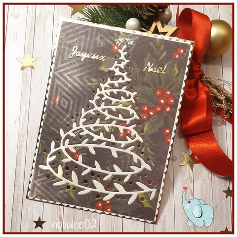 Inlovearts Ivy Christmas Tree Cutting Dies
